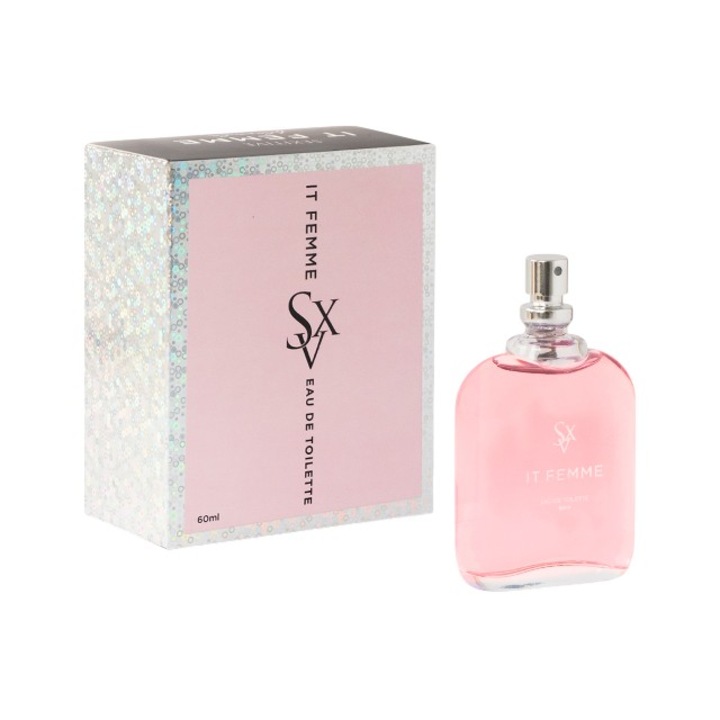 Parfum cu feromoni SEXITIVE It Femme, pentru femei, efect de atractie si seductie, note de vanilie, 60 ml