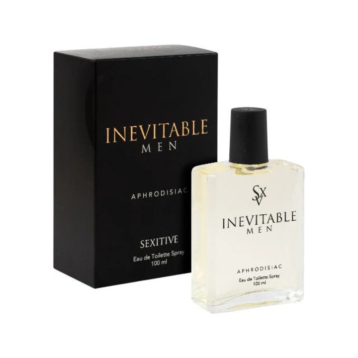 Parfum cu feromoni SEXITIVE Inevitable Men, pentru barbati, note de grepfrut, pelin si mango, 100 ml