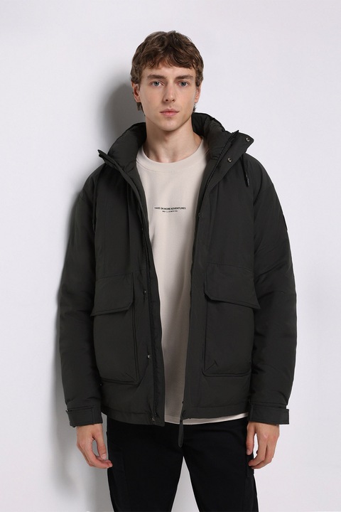 COLIN'S, Geaca cu buzunar cu clapa, Negru stins