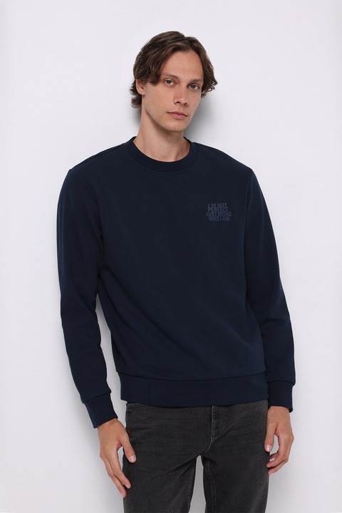 Hanorac barbati COLIN'S albastru ocean, bumbac, L, Bleumarin