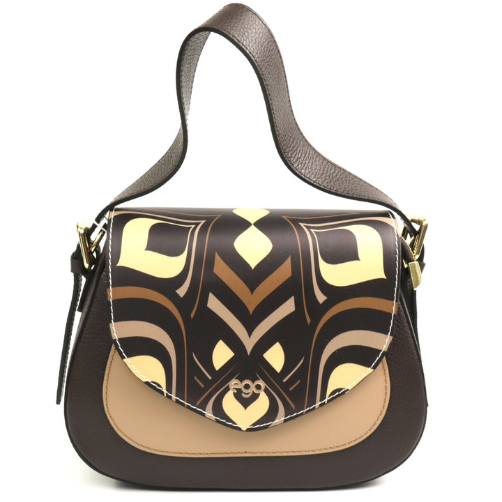 Дамска чанта естествена кожа ES0267CR 150024JZ, Многоцветен, Универсален