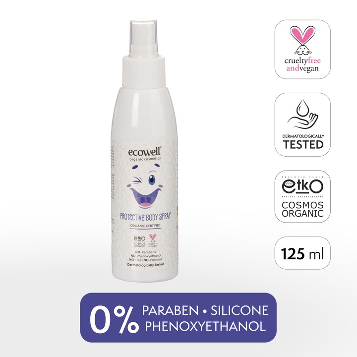 Ecowell organikus védő testpermet (125 ml)