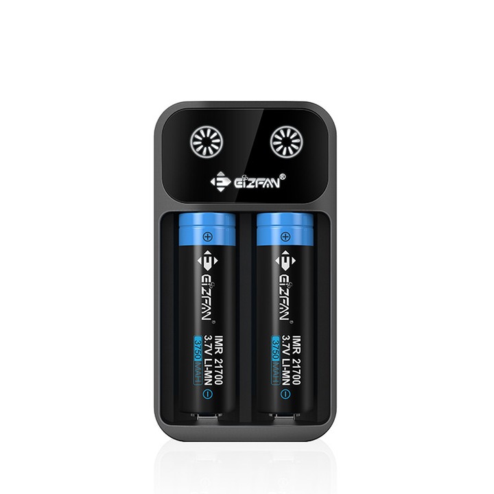 Зарядно устройство за батерии Eizfan V2 с 2 полюса за литиеви батерии 3,7 V