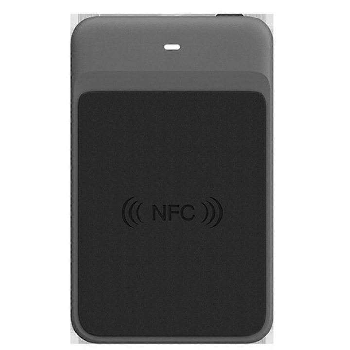 Cititor NFC Bluetooth, 105x65x13.6mm, alimentare prin baterie reincarcabila, set complet