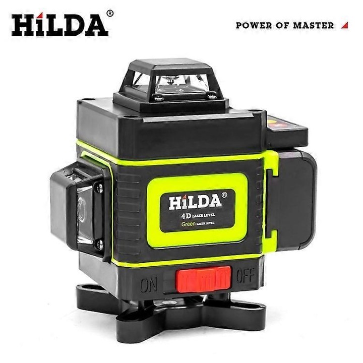Instrument de geometrie Hilda High 16 Lines 4D auto-nivelare galben