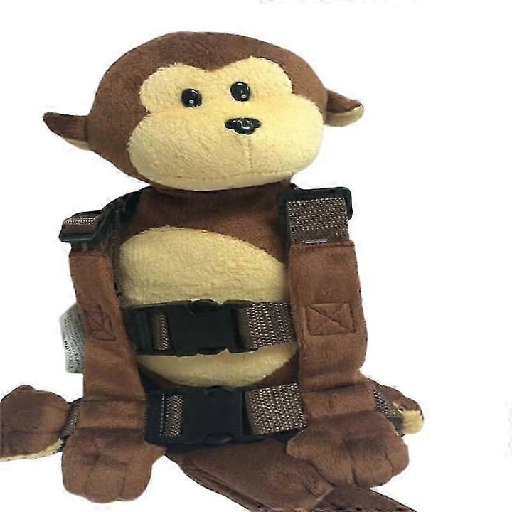 Ham de siguranta curea copil mic rucsac de mers fraie geanta cu ochi negri maimuta super moale