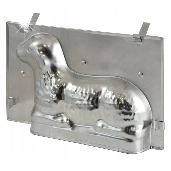 Inmet tepsi, bárány alakú süteményforma, horganyzott acél, 23x15x6cm, ünnepi szett