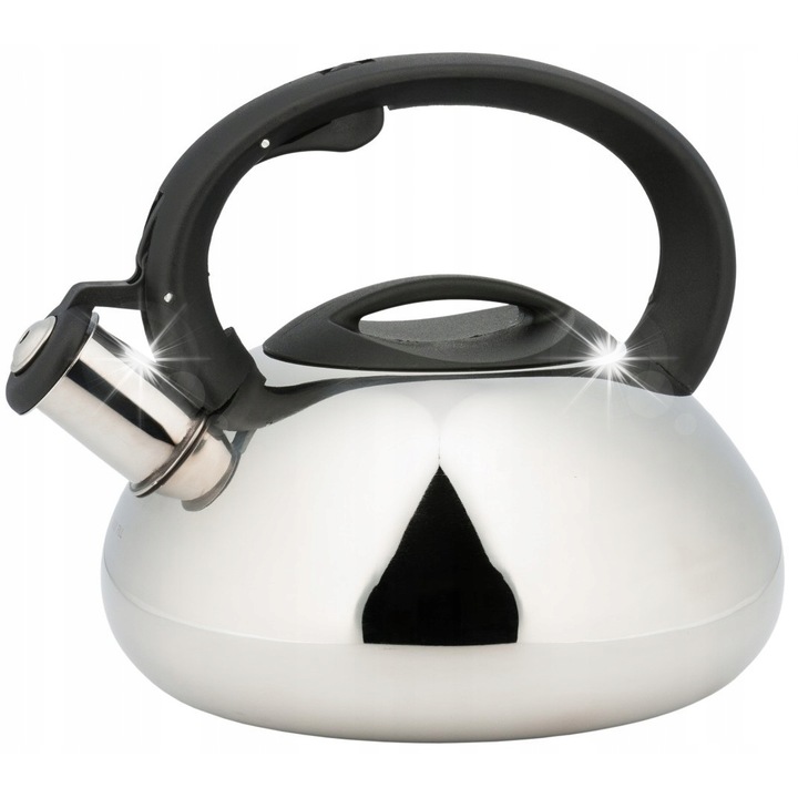 Чайник 3.0 л Tadar, инокс, за всички видове котлони, сребрист