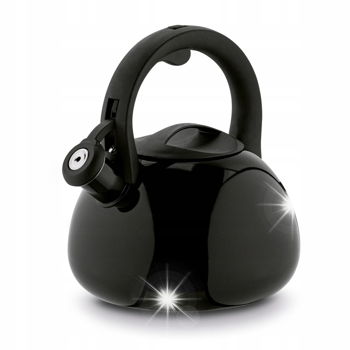 Konighoffer Miles 2.7 l-es fekete rozsdamentes acél vízforraló, gáz- és indukciós főzőlaphoz, töltőnyílással