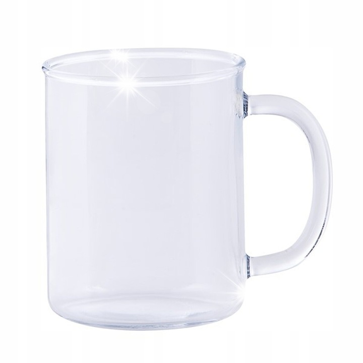 Комплект 3 термоустойчиви чаши Термисил 0.4 л, прозрачно стъкло, 10x8см