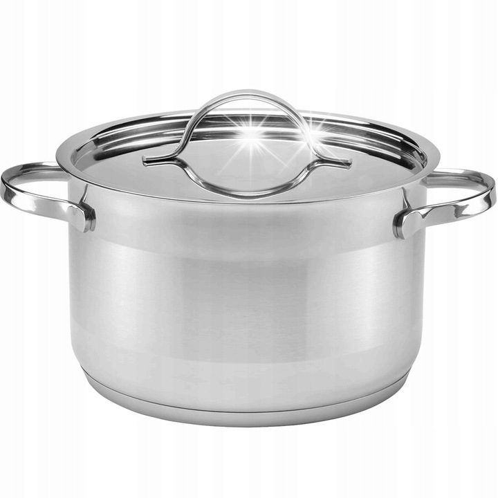 Starke Pro Gemini rozsdamentes edény, 2 l, 16 cm, fedővel, minden típusú főzőlaphoz, ezüst, 2 részes készlet