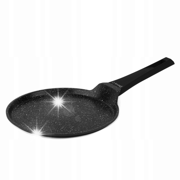 Starke Pro palacsintasütő, 25 cm, fekete, tapadásmentes, minden típusú főzőlaphoz