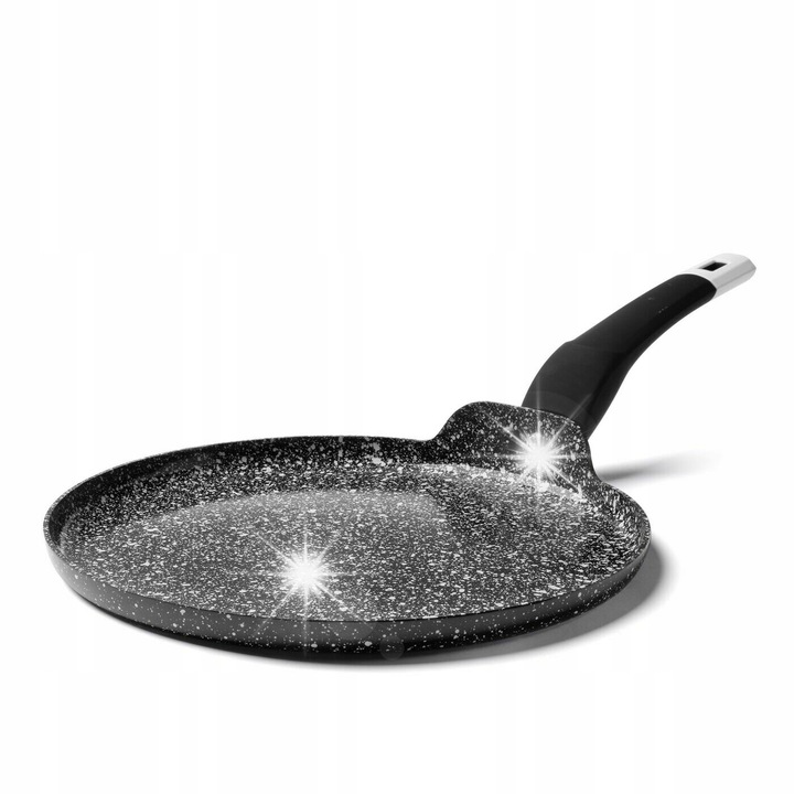 Керамичен тиган за палачинки Konighoffer Kingstone, 26см, черен, материал пластмаса и алуминий