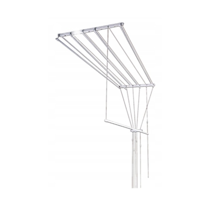 Ruhaszárító, 5 soros, SNB fehér, 90x44cm, 10 kg kapacitású, nedvességálló