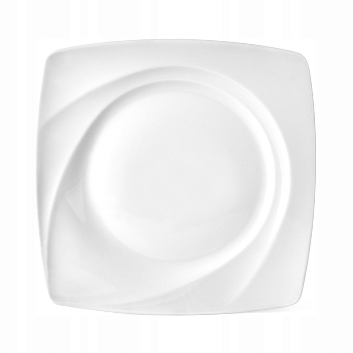 Porcelántányér, Lubiana Celebration, 27,5cm, fehér, szett