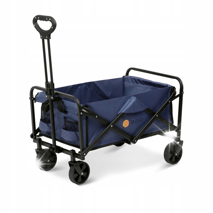 Сгъваема туристическа количка Tadar, 73x48x46,5см, гранат, 2 елемента, капацитет 100л