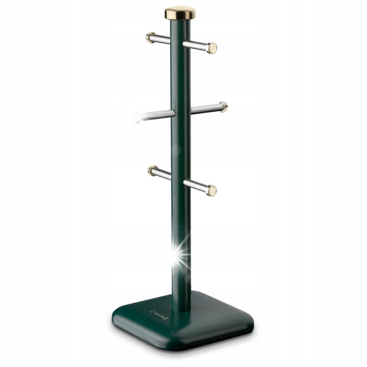 Kutyatál tartó, Starke Pro Grava, 6 tál, zöld, 15x41,5cm