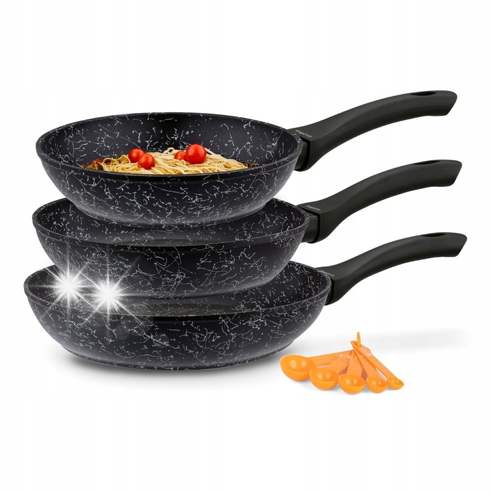 Konighoffer serpenyekészlet 20/24/28cm, márvány, fedő nélkül