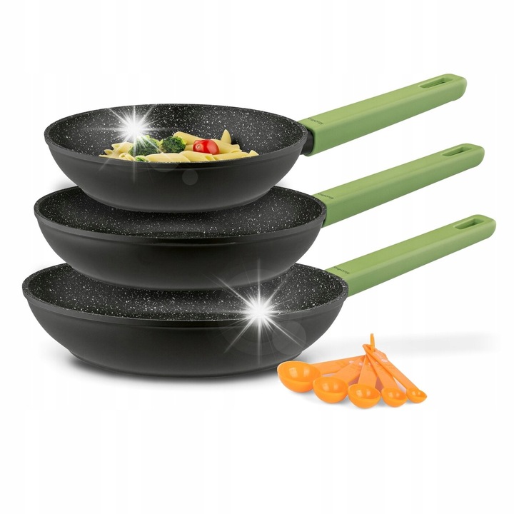 Комплект тигани Konighoffer 20x24x28см индукция газ Pedra Verde