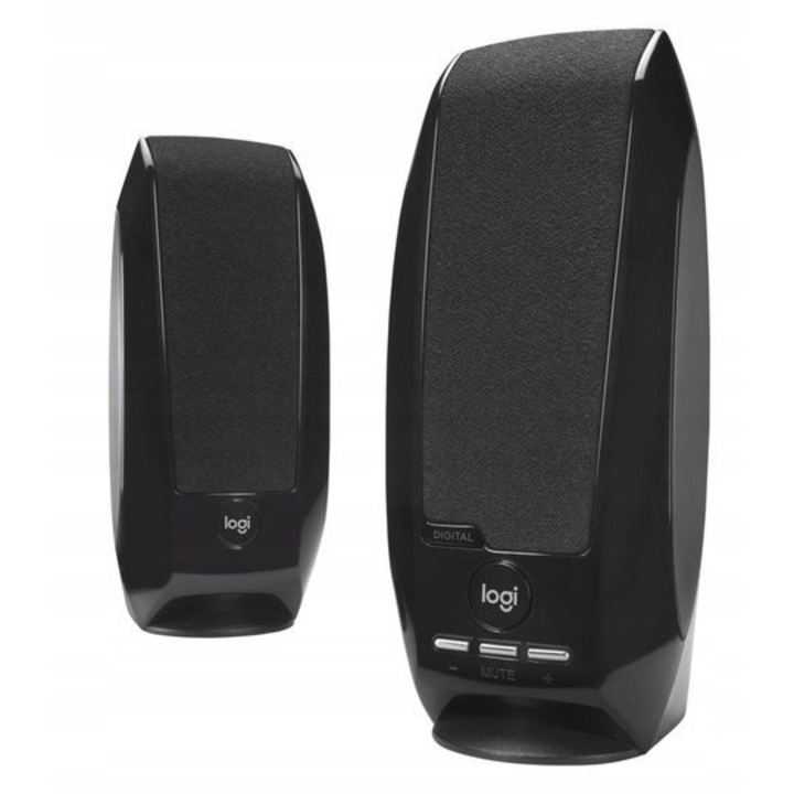 Boxe cu Fir Logitech S150 Stereo 2.0, 1.2W / 2.4W – IDEALE PENTRU ACASA
