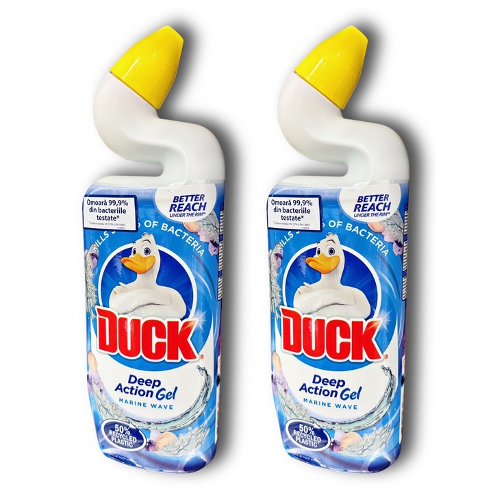 Set 2 Bucati Gel Dezinfectant Toaleta Duck Anitra Marine 750ml