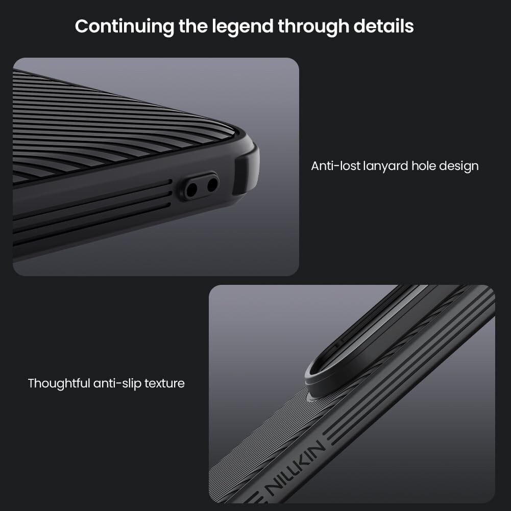 Husa Nillkin Honor Magic 7 Pro cu capac pentru camera, colturi, airbag, protectie antisoc, capac glisant, protectie lentila