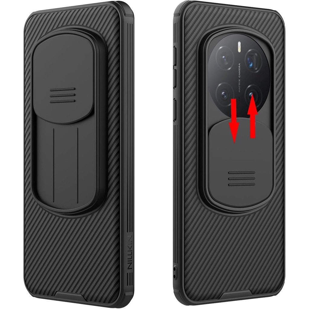 Husa Nillkin Honor Magic 7 Pro cu capac pentru camera, colturi, airbag, protectie antisoc, capac glisant, protectie lentila