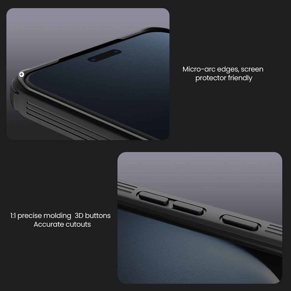 Husa Nillkin Honor Magic 7 Pro cu capac pentru camera, colturi, airbag, protectie antisoc, capac glisant, protectie lentila