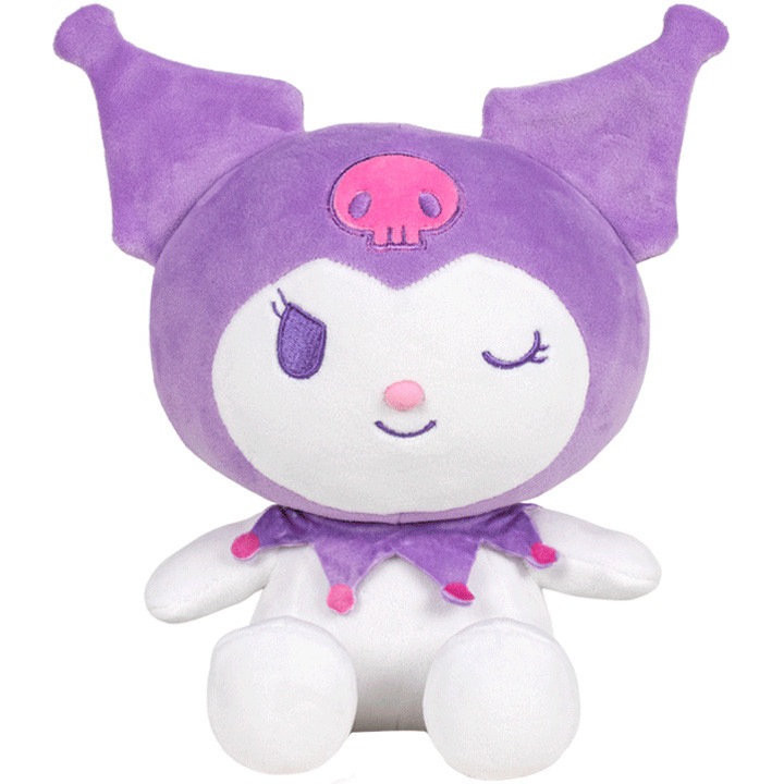 Плюшена играчка Hello Kitty Kuromi, Лилава, 15 см