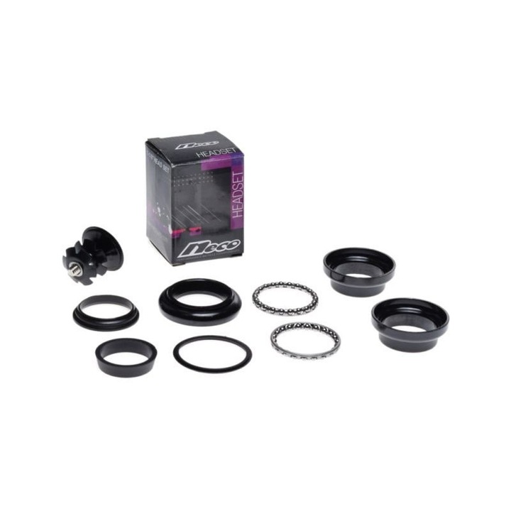 Cuveti furca MTB 1-1/8", culoare negru, A-Head, Neco