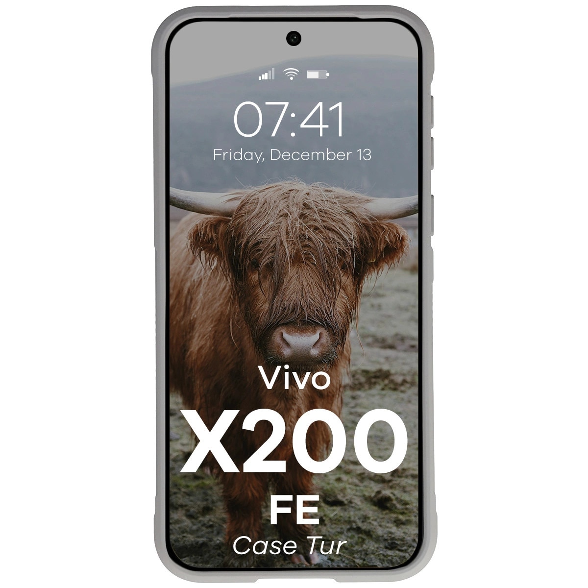 Husa, Bizon Case Tur pentru Vivo X200 FE, Gri Deschis