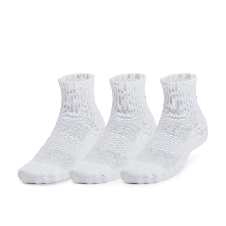 Set 3 Perechi Sosete Under Armour Training Quarter Barbati, Alb, 31.5-36