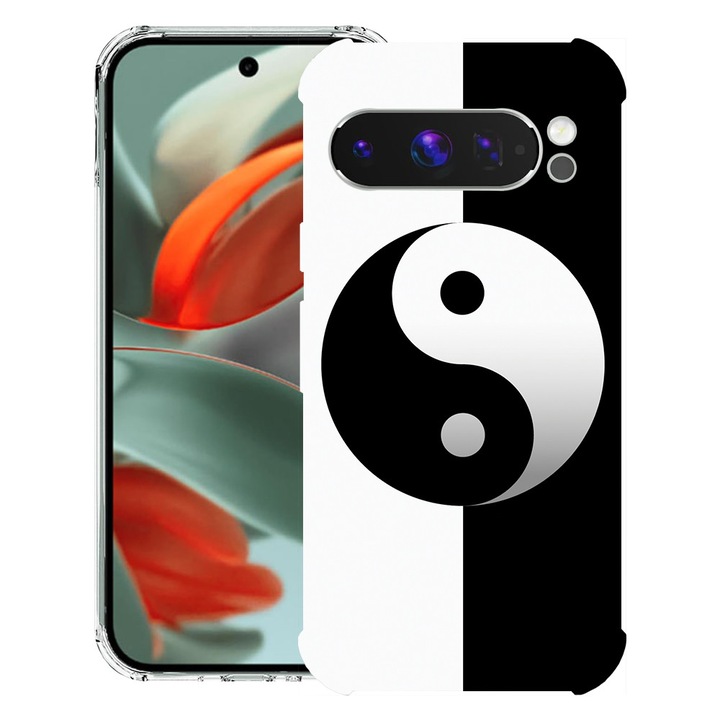 BestCase® Husa Anti Shock 1.5mm Compatibil cu Google Pixel 10 / Pixel 10 Pro, cu Design Yin Yang, Reinforced 4 Corners, 3119587 AS 1181