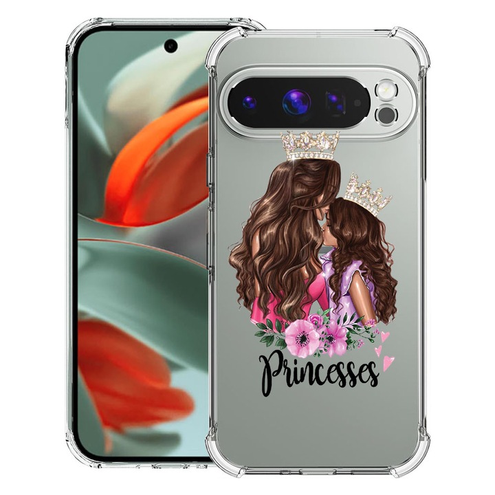 BestCase® Husa Anti Shock 1.5mm Compatibil cu Google Pixel 10 Pro / Pixel 10, cu Design Princesses Gril Mom, Reinforced 4 Corners, 3119593 AS 552