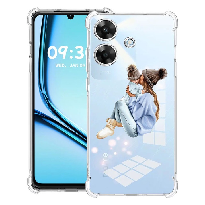 BestCase® Ütésálló tok Realme Note 60 / Note 60X készülékhez, Girl Mom With a Boy dizájnnal, 2052062 AS 562