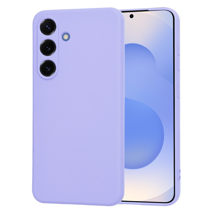 Husa pentru Samsung Galaxy S25, Accesorio Soft Flex Silicone, Light Purple