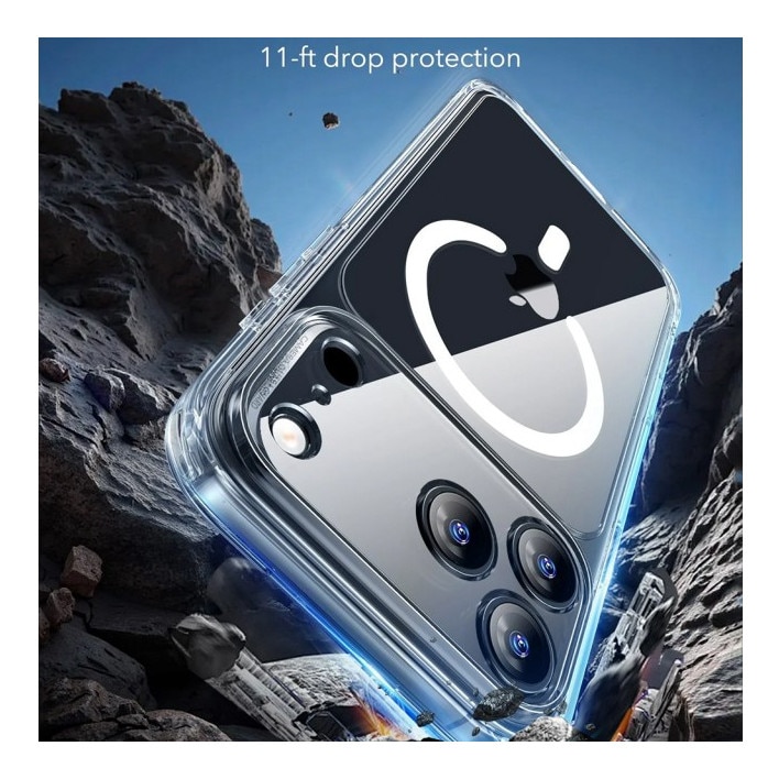 Husa ESR Classic HaloLock Compatibila Cu iPhone 17 Pro Max, Functie MagSafe, Protectie La Camera, Colturi Intarite, Clear