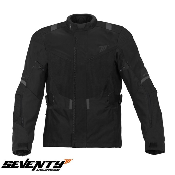 Geacă moto Seventy Degrees Touring SD-JT83, negru, mărime XXXL, 100% waterproof