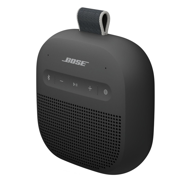 Bose Soundlink Micro 2. generáció hordozható hangszóró, Bluetooth, SimpleSync, IP67, 12 óra üzemidő, fekete