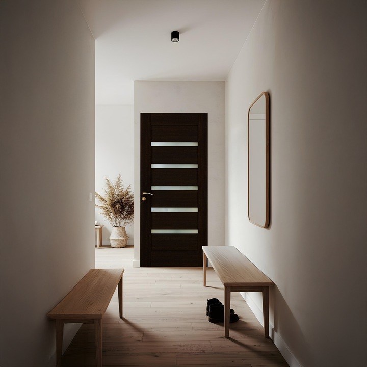 Usa de interior din lemn Combi, cu geam, KMC 032 2000/700 Wenge