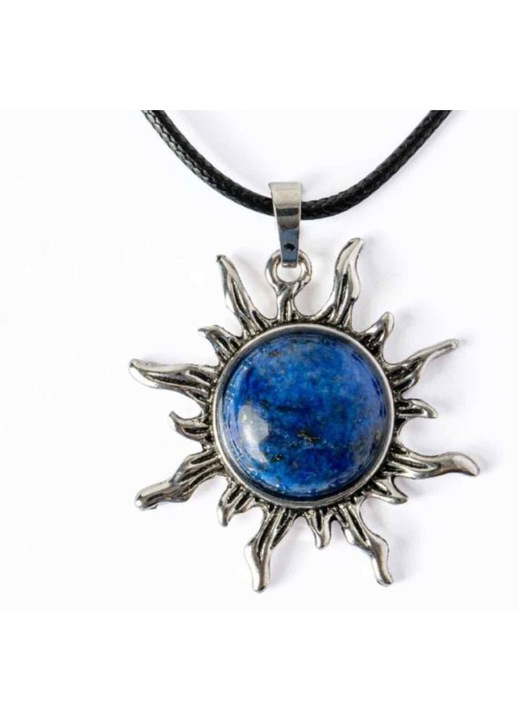 Intelepciune si Creativitate - Colier Soare cu Lapis Lazuli Natural