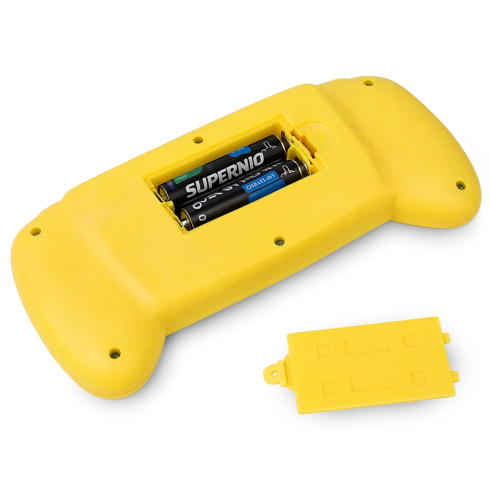 Consola Retro Portabila RETOO TechPro, 7 Jocuri de Logica, Alimentare 2 Baterii AA (1, 5 V), Destinat Copiilor si Adultilor, Se Potriveste Perfect in Mana, Antreneaza Observarea, Reflexele si Gandirea Logica, 17 cm x 2, 5 cm x 9 cm, Galben