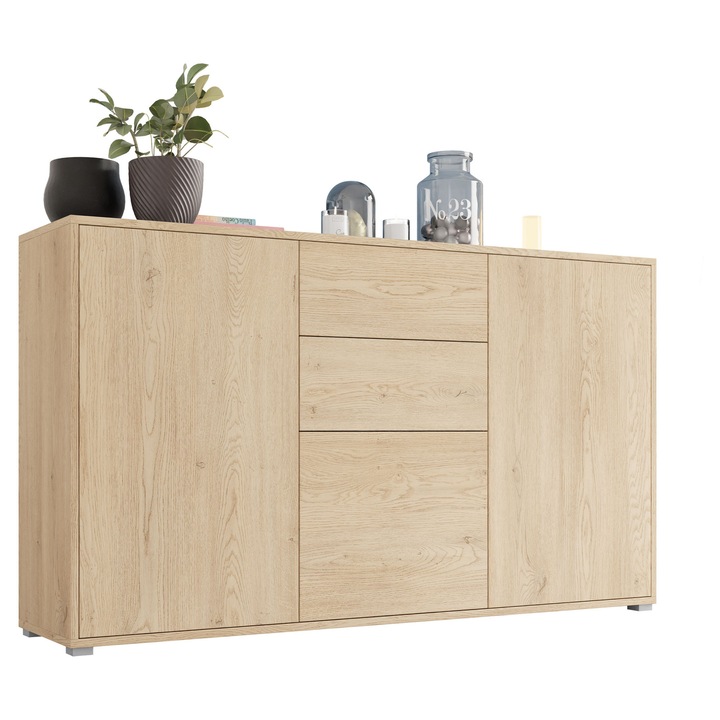 Comoda Alekto K3D2SZ AK02, MIRJAN 24, stejar cremona, 41x141x93 cm