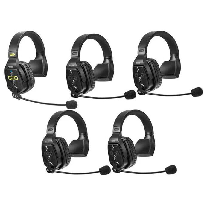 Solutie intercom completa Saramonic WiTalk WT5S, 5 persoane, Full-Duplex, 1.9GHz, single-ear