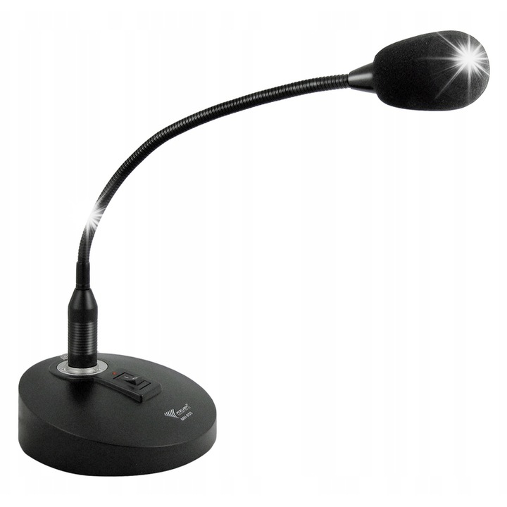 Hajlékony szárú mikrofon 40cm, Rebel, kondenzátor, 40-16000 Hz, komplett készlet