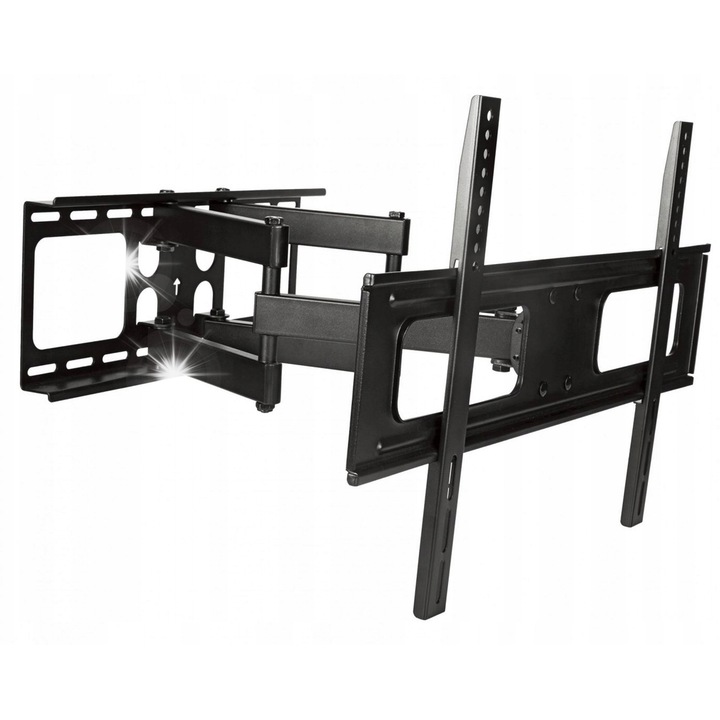 Стойка за телевизор Cabletech 37"-80", 60кг, VESA 600x400, черен, регулируем