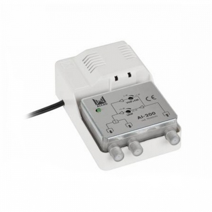 Antennacsatoló AI-200, 2 kimenet, 40-318 MHz, 470-862 MHz, 14 dB, 24 db/szett, IP20