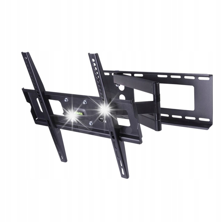 Стойка за телевизор Cabletech 32-55 инча, черен, капацитет 30 кг, регулируема по вертикала и хоризонтала