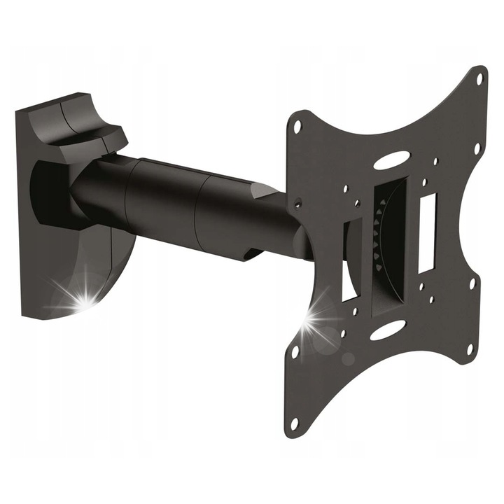 Стойка за телевизор Cabletech 23-42", регулируема, 330мм разстояние от стената, капацитет 30кг, VESA 75x75мм, 100x100мм, 200x100мм, 200x200мм