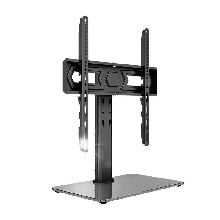 ТВ стойка Cabletech, универсална, 32-55", черна, с аксесоари за монтаж